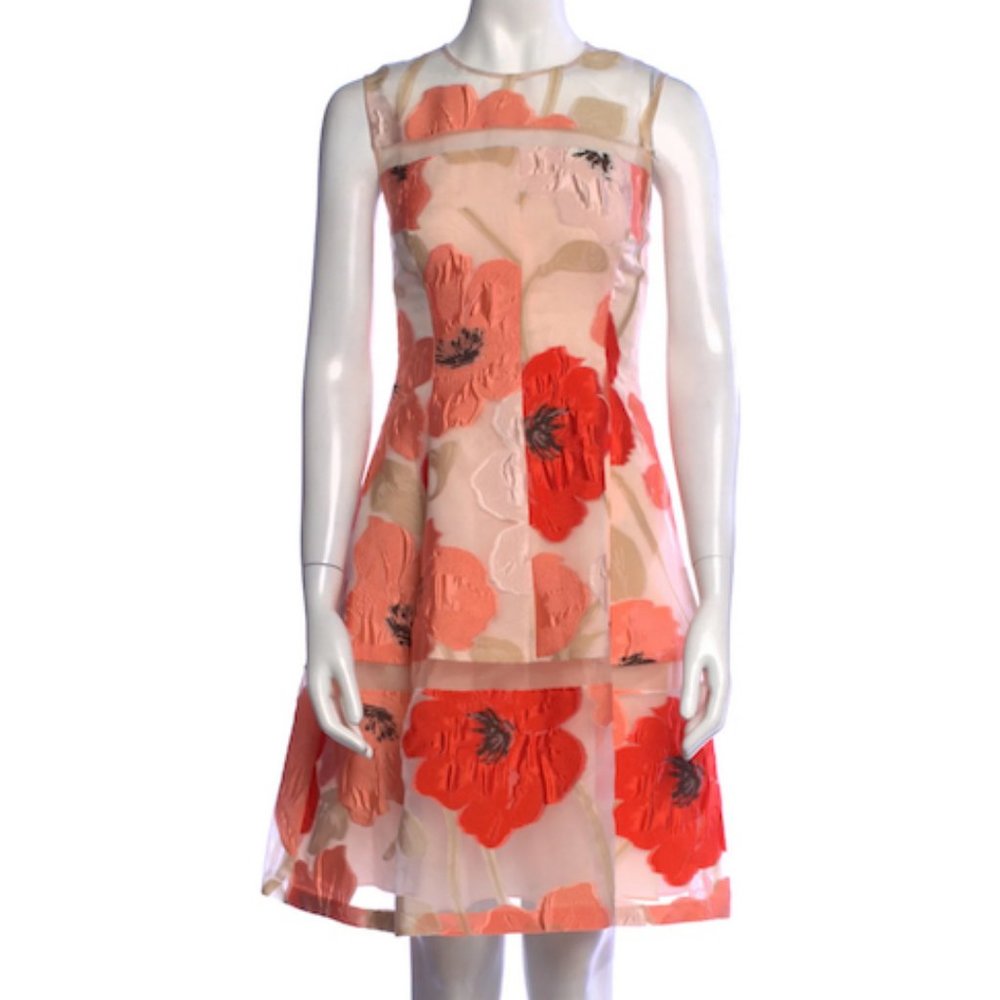 Lela Rose Floral Printed Dress $2150